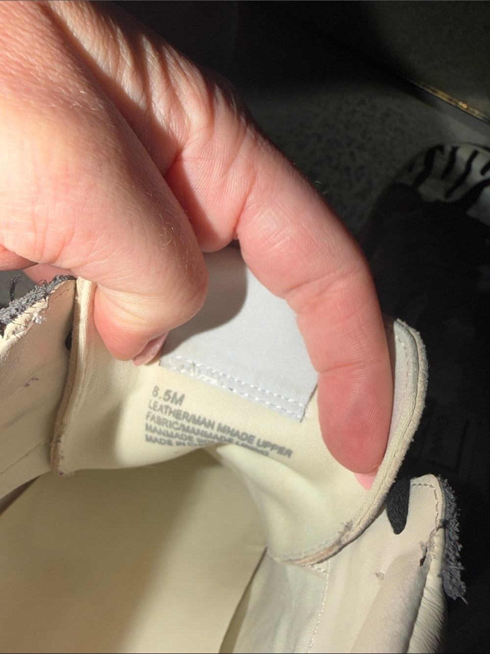 Gianni Bini Zebra-Accented High Top Sneakers - Black, White, Gray - Picture 5 of 6